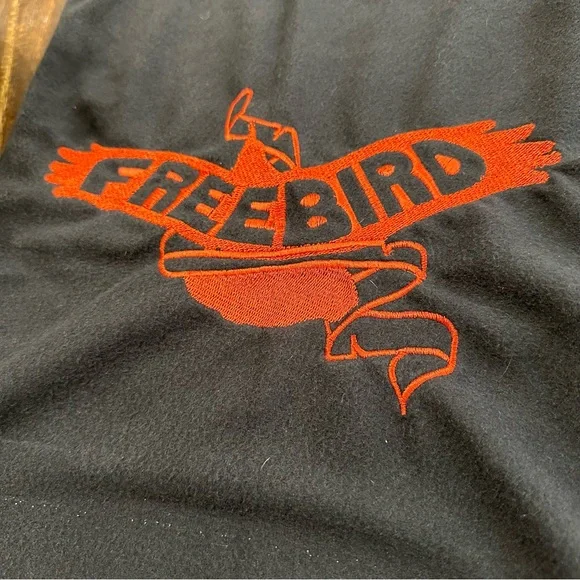 Freebird black dust bag with red orange brand logo 12x23 - Picture 2 of 8
